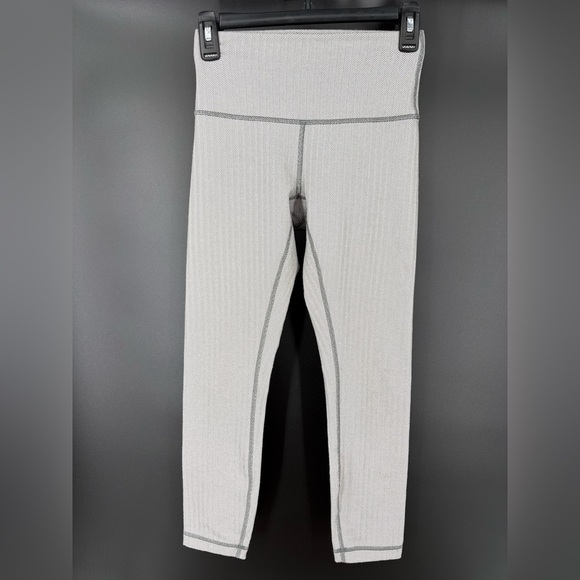 Lululemon Wunder Under Crop Herringbone - Picture 1 of 9